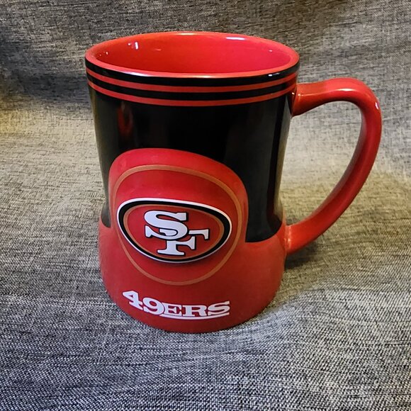 Boelter Brand 2013 NFL San Francisco 49ers Red/Black Coffee Mug - Picture 3 of 8
